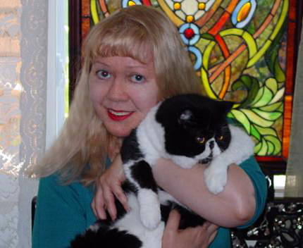 Pet Sitter Lorna with Her Cat, Bugsy